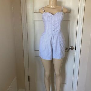 NWT - A&F Striped Romper - Size M